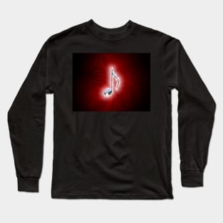 Radiating Music Red Long Sleeve T-Shirt